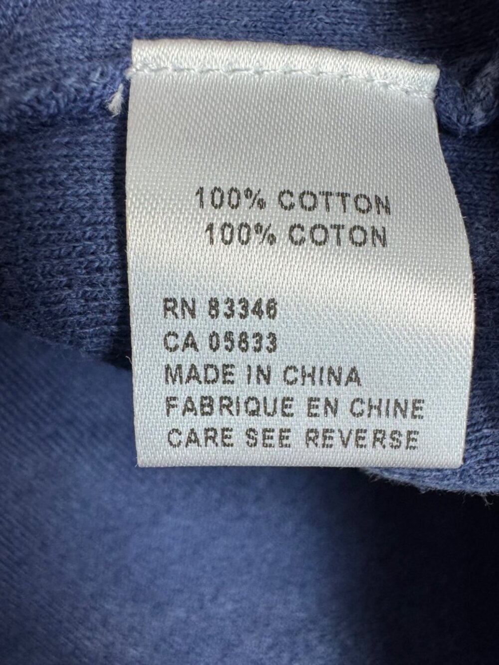PBJ Blues Womens Indigo Tunic Shirt M/M Y2K Cottage Waffle Knit Stretch Comfort - Picture 3 of 16